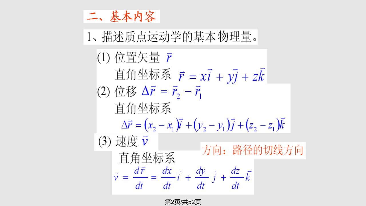 竞赛辅导质点运动学动力学解析