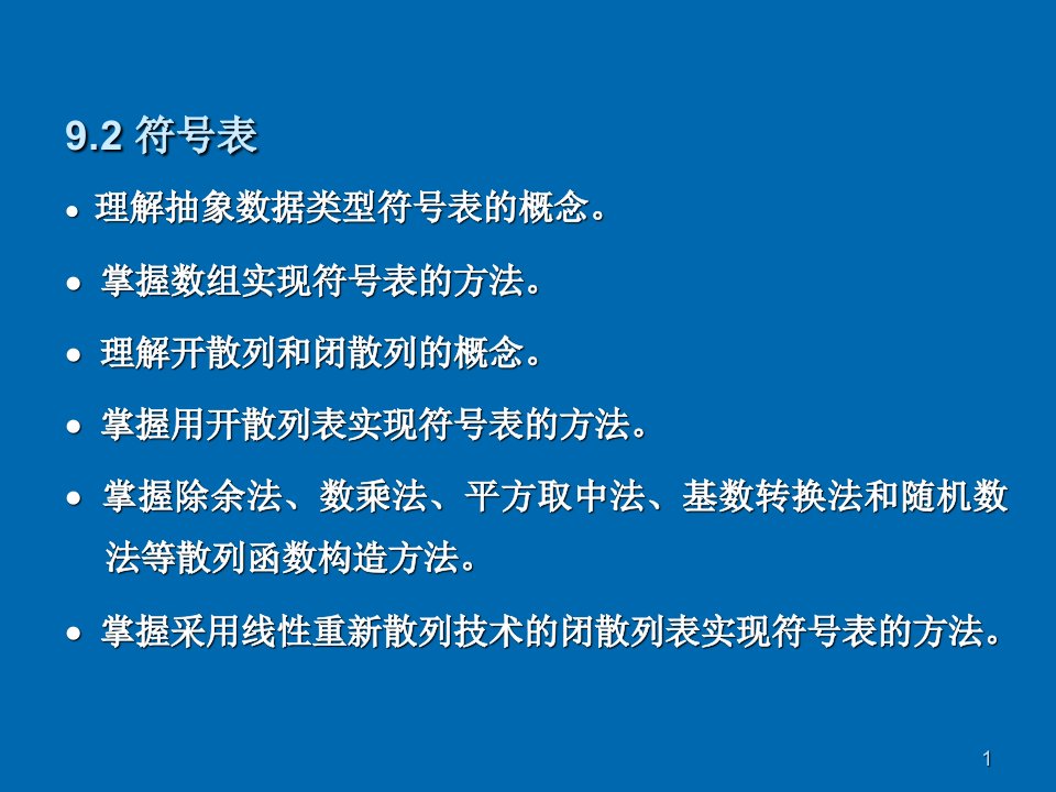 数据结构与算法PPT课堂课件第8章集合