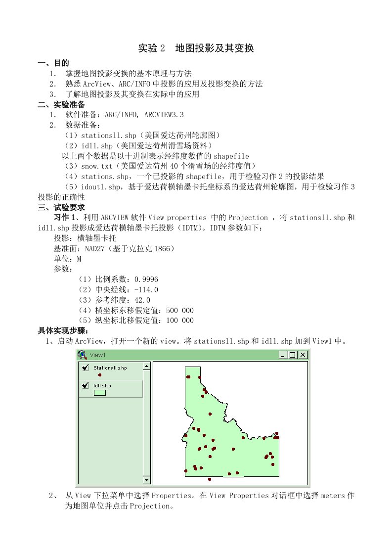 ArcView实验