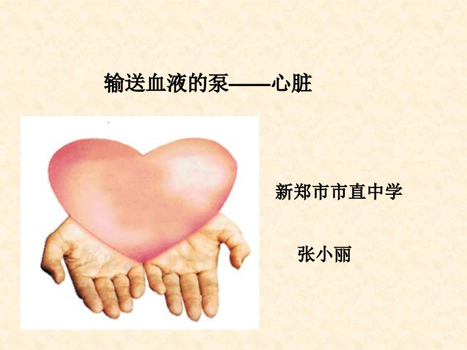 第四章输送血液的泵-心脏