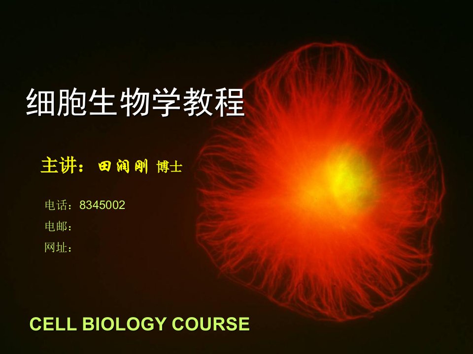 细胞生物学教程