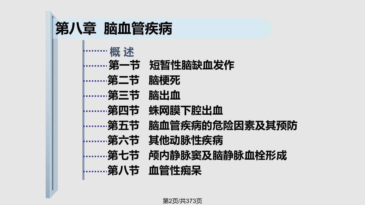 神经内科本科教材脑血管疾病