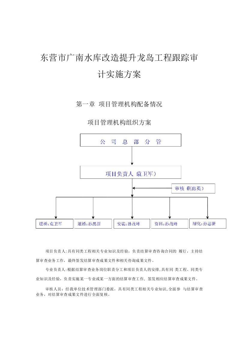 道路工程跟踪审计实施方案