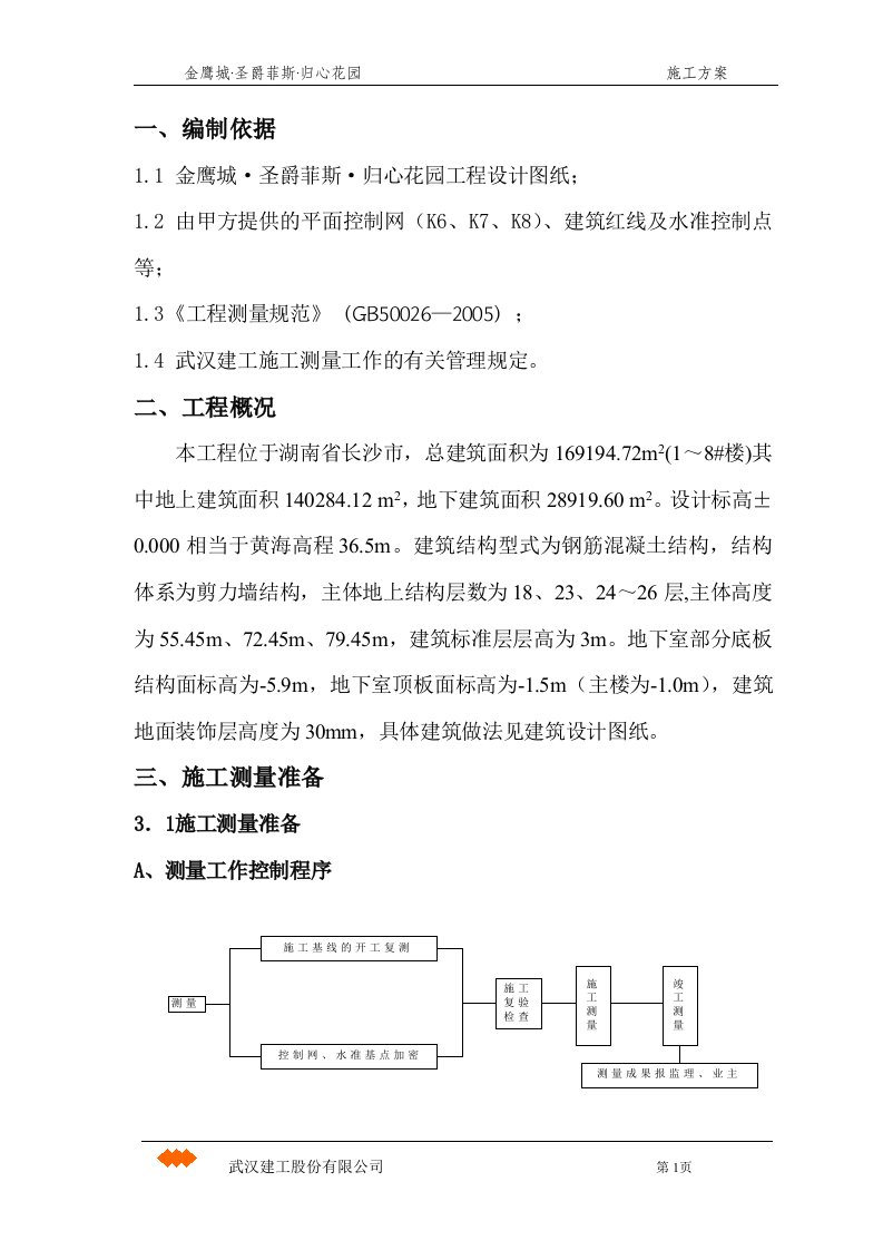 工程测量放线施工方案