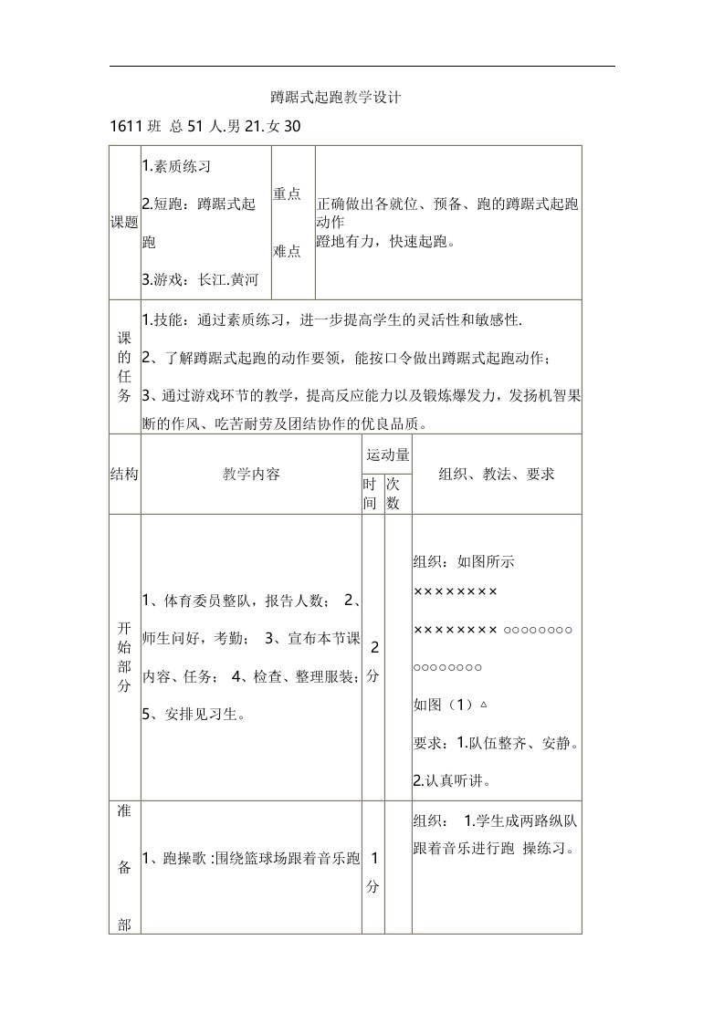 九年级体育：第二章