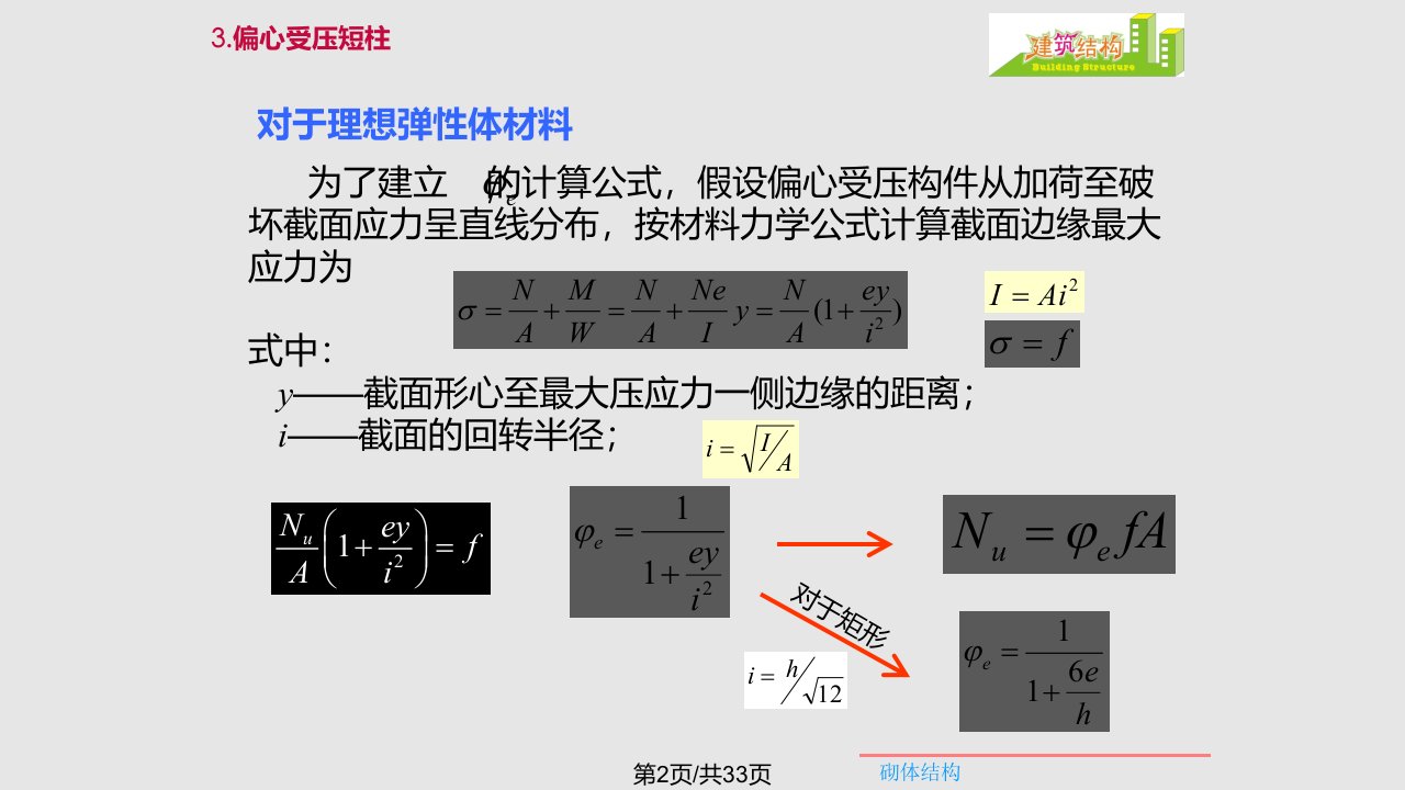 砌体结构章学习