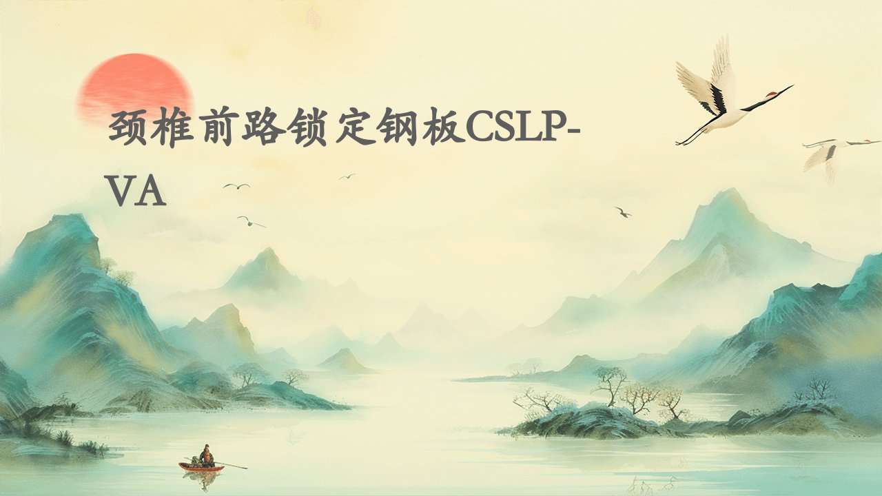 颈椎前路锁定钢板CSLP-VA