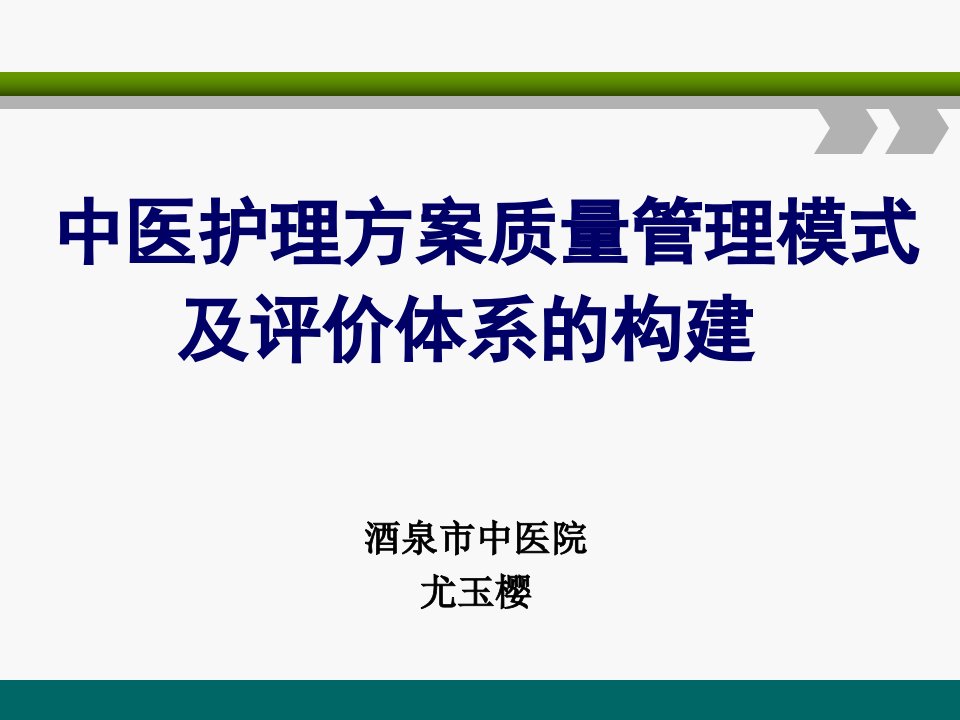 中医护理方案2017解读