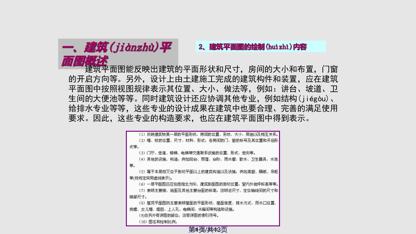 autocad中文建筑制图实用教程建筑平面图的绘制实用教案