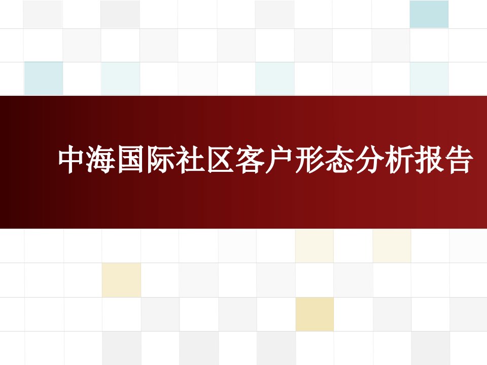 沈阳中海国际社区客户形态分析报告42p