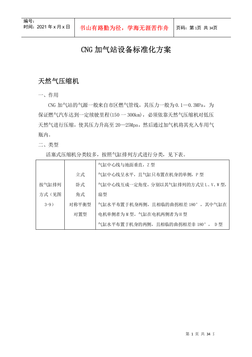 CNG加气站设备标准化方案