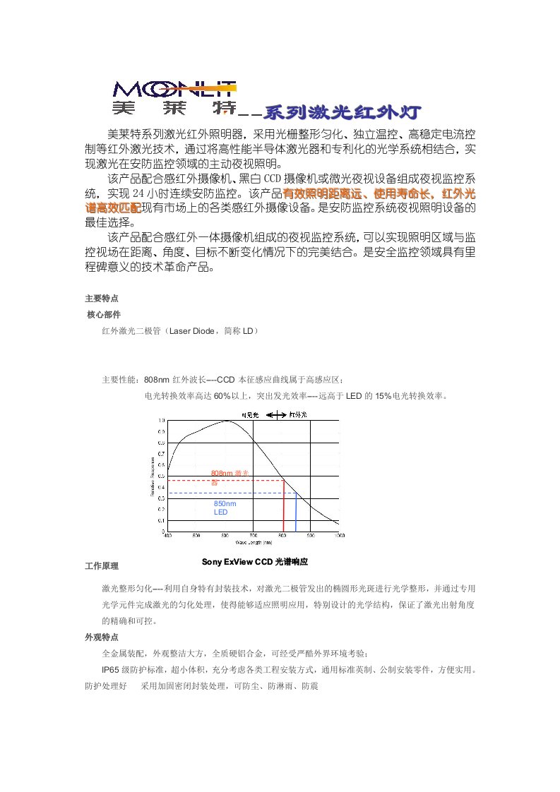 精选激光红外灯常规产品相关资料