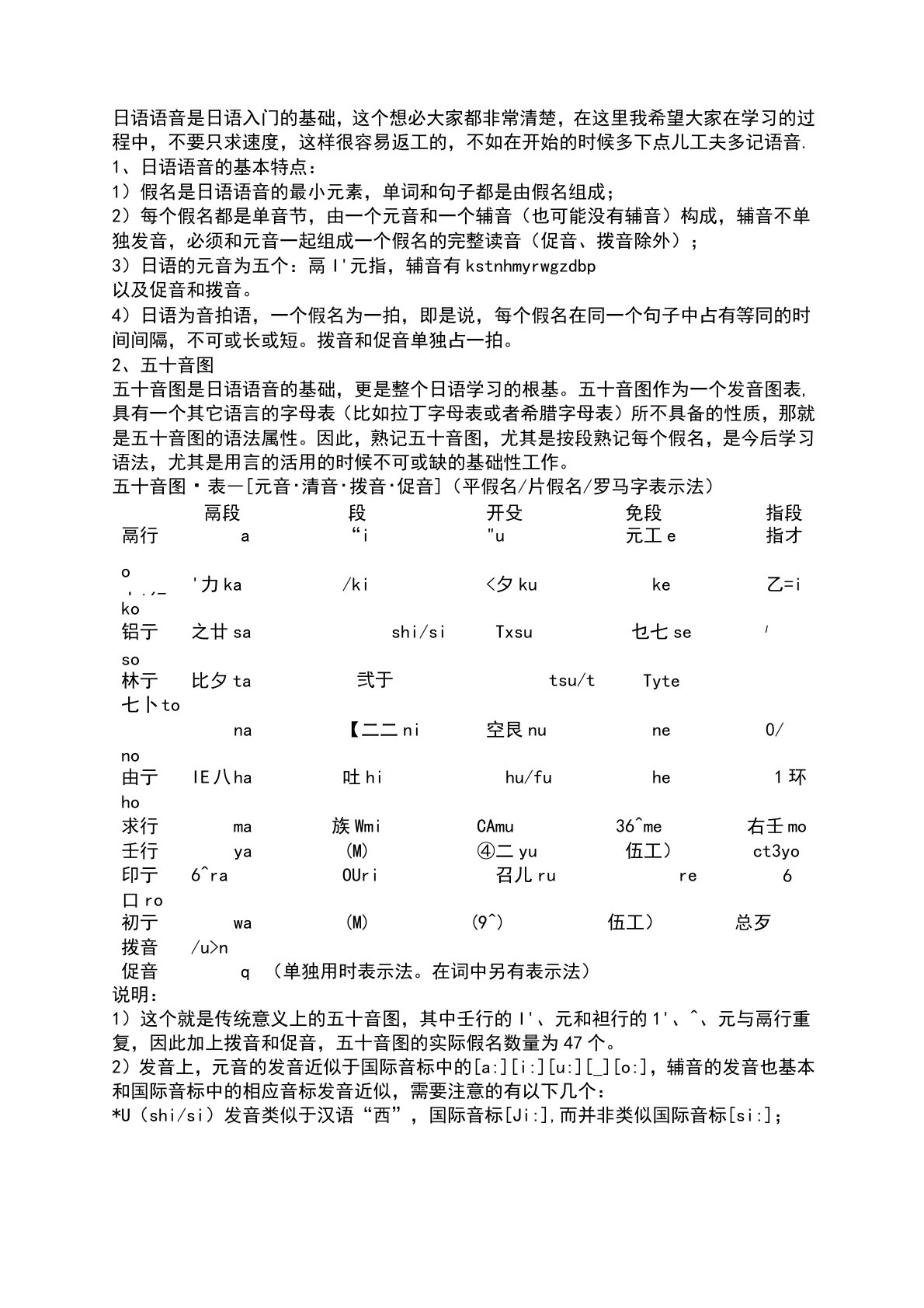 日语学习小总结