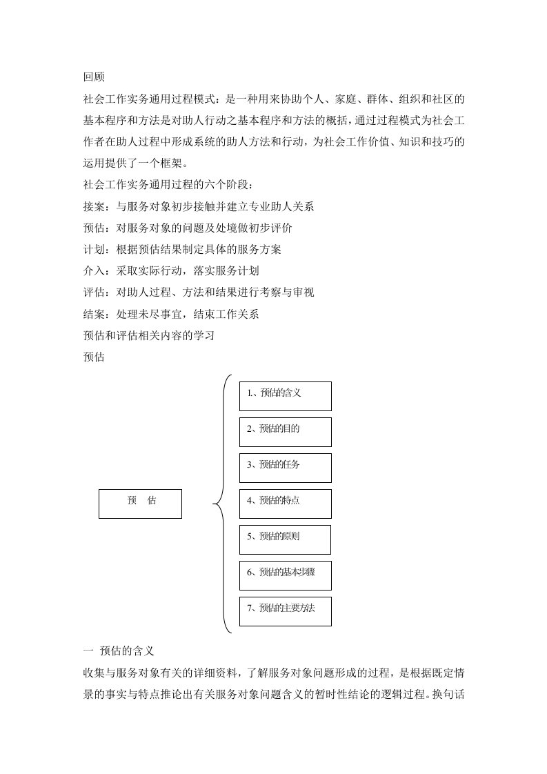 社会工作评估讲义全