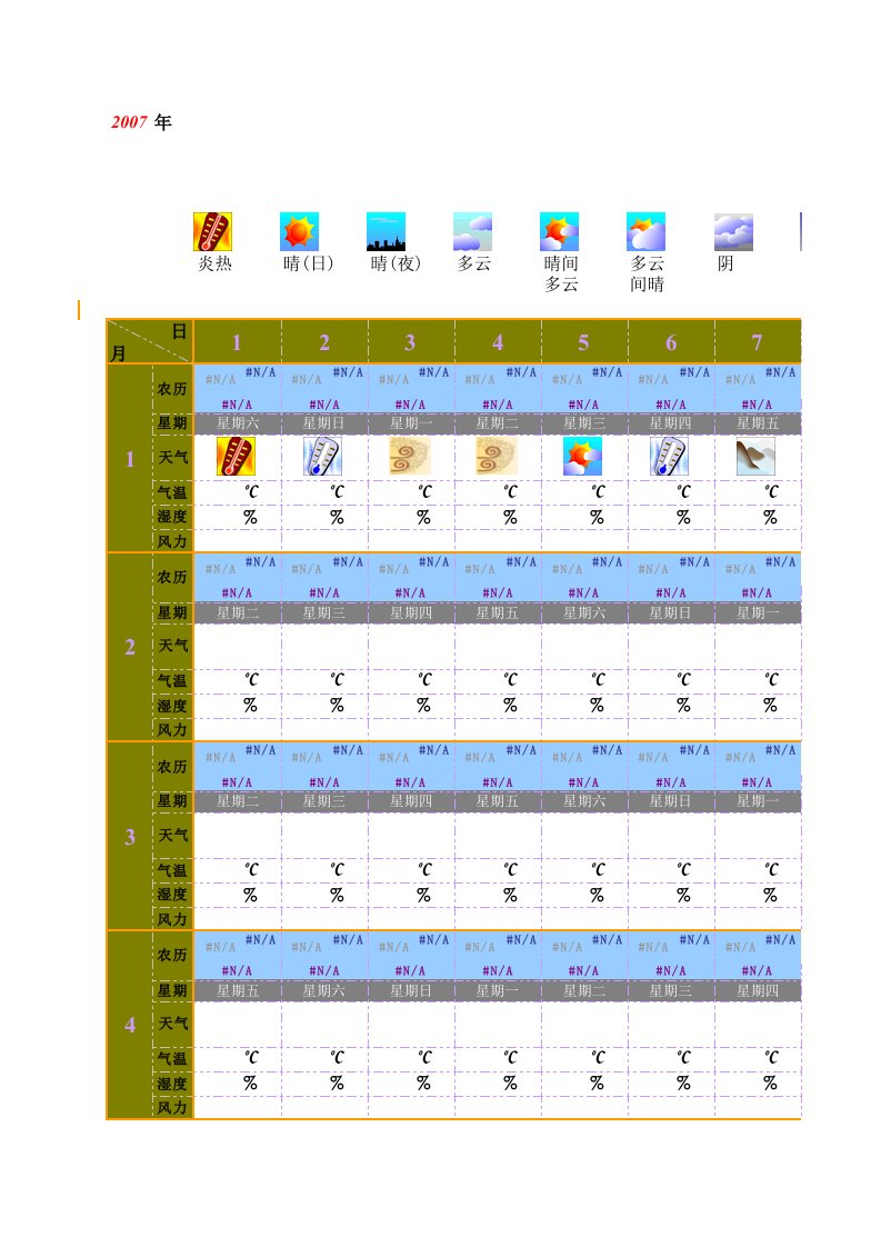 电子版晴雨表