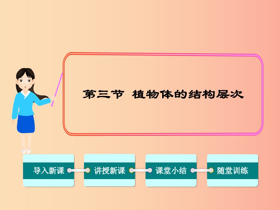 七年级生物上册第二单元第二章第三节植物体的结构层次课件