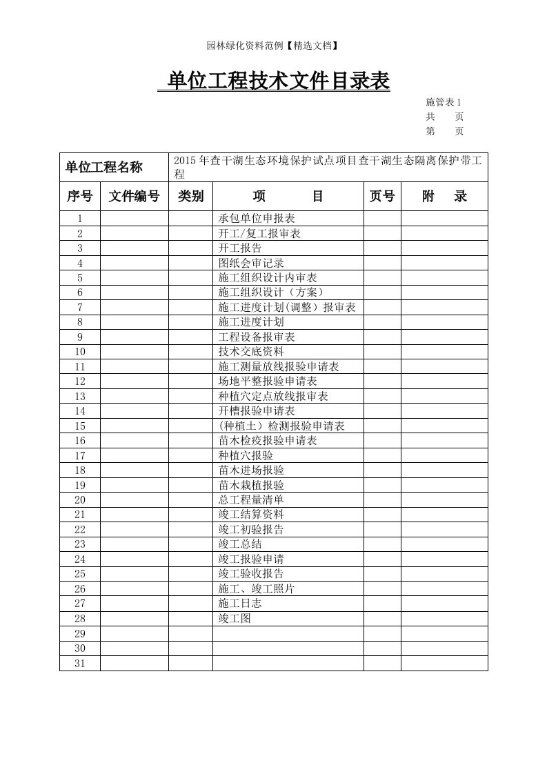 园林绿化资料范例【精选文档】