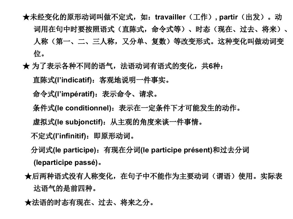 法语语式和时态优秀课件