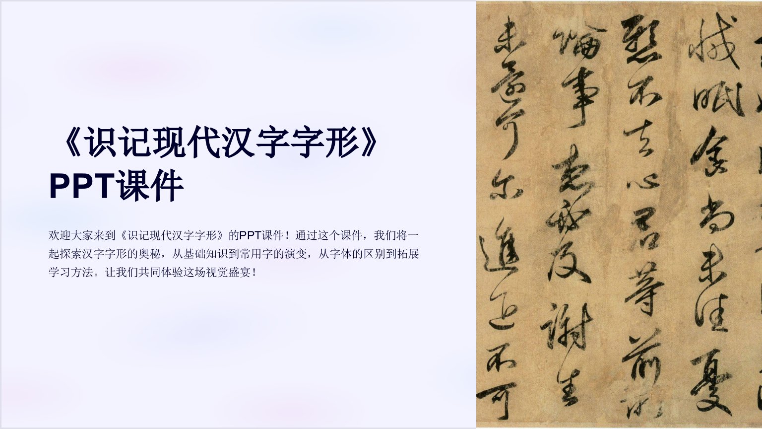 《识记现代汉字字形》课件