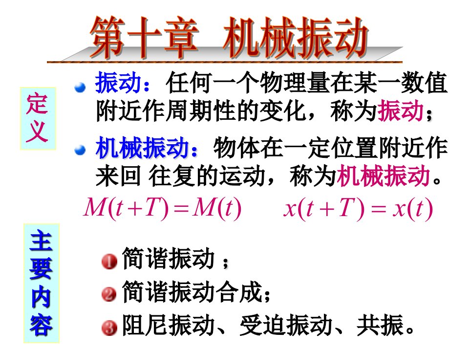 大学物理课件0机械振动