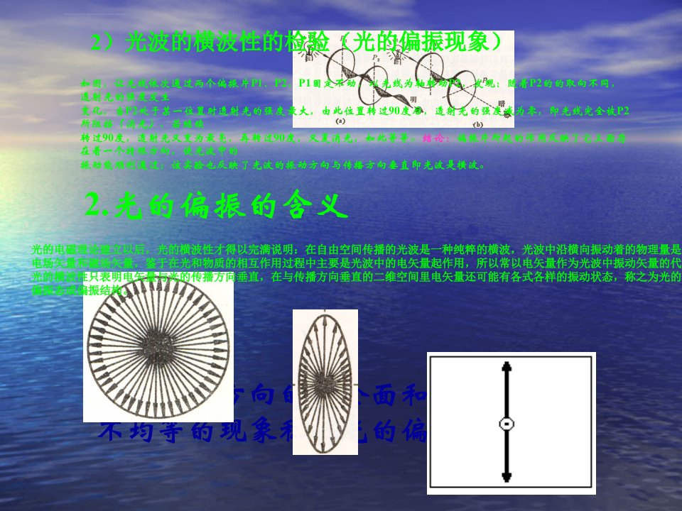 光的横波性与五种偏振态ppt课件