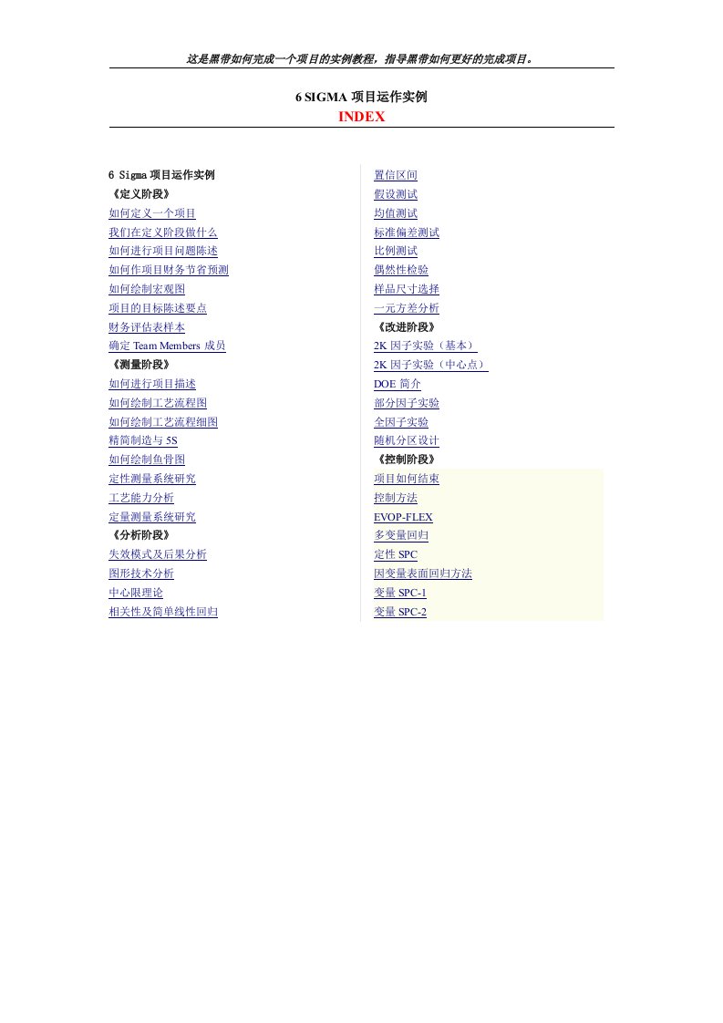 6sigma实例教程