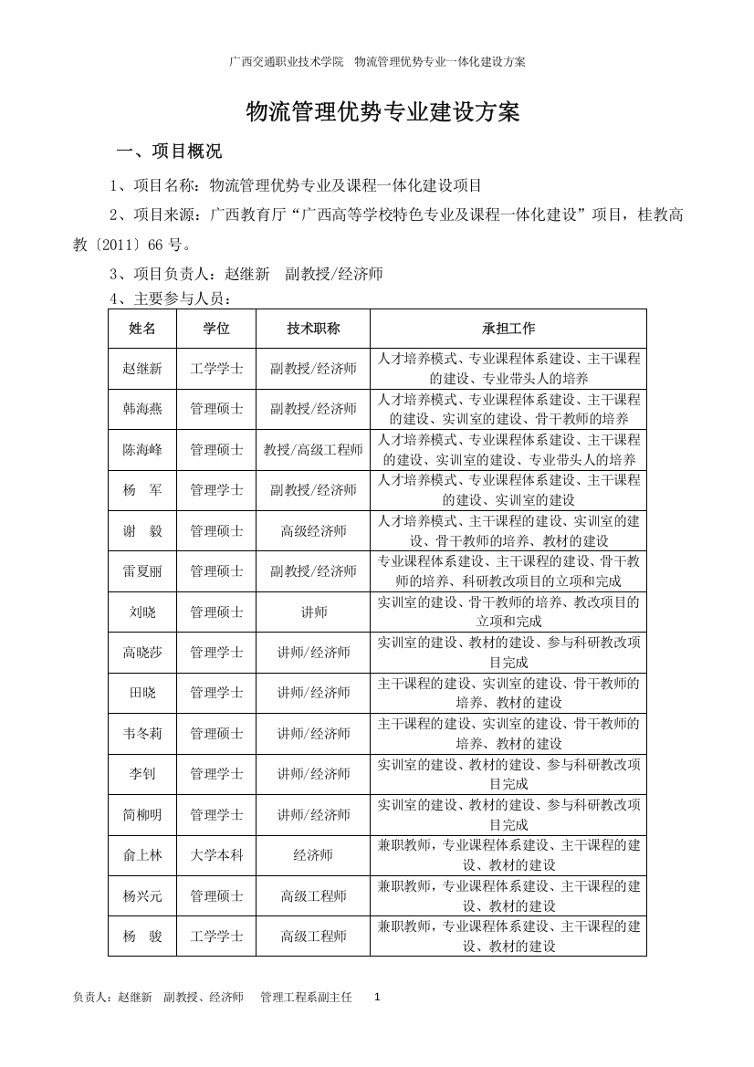 物流优势专业建设方案(518)2