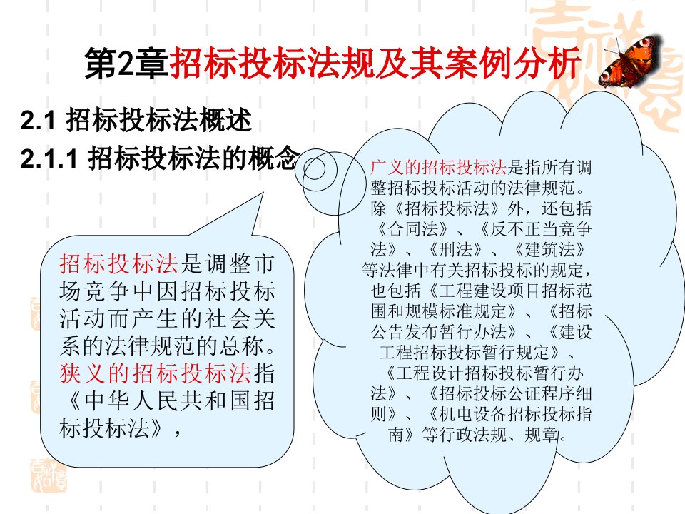 招投标法规及案例分析教学课件PPT