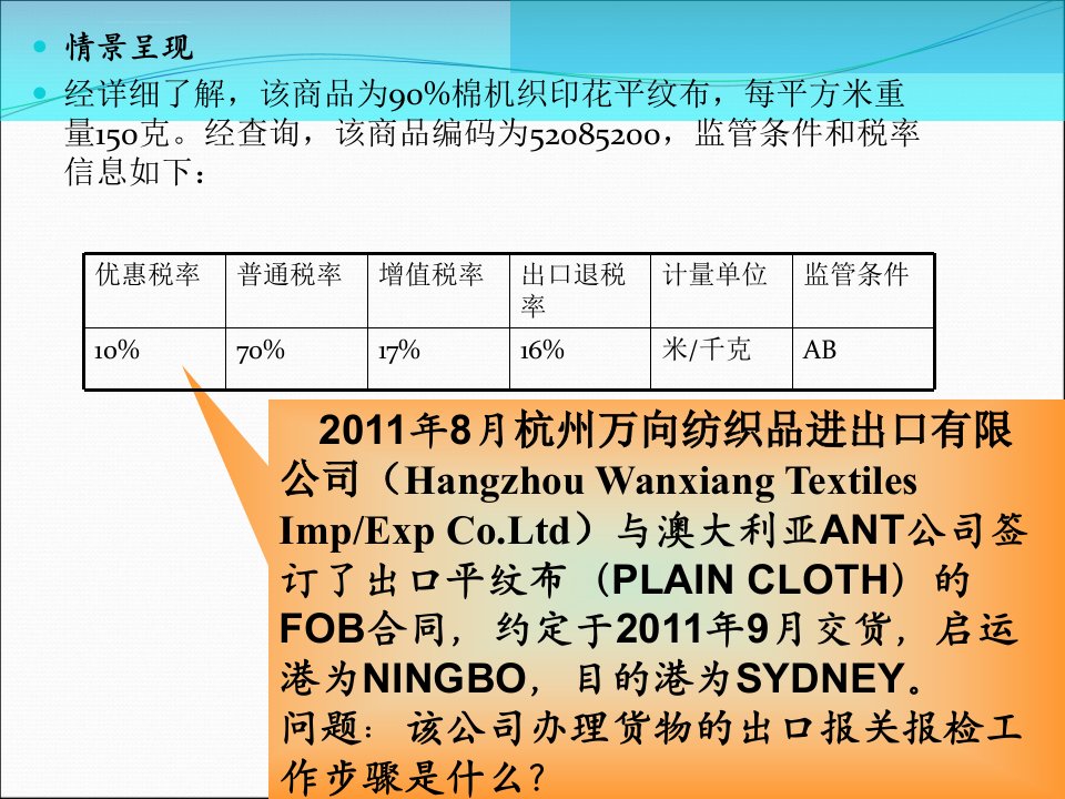 一般进出口货物报关报检程序ppt课件