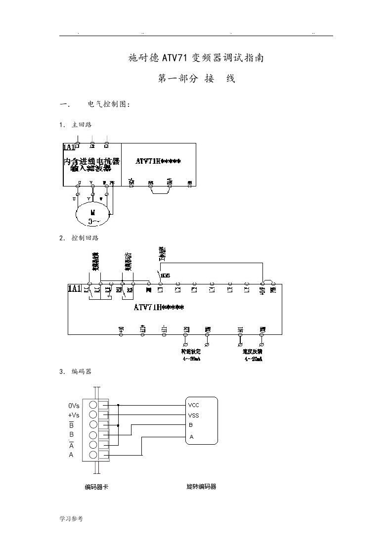 施耐德ATV71变频器设置的指南[DOC]