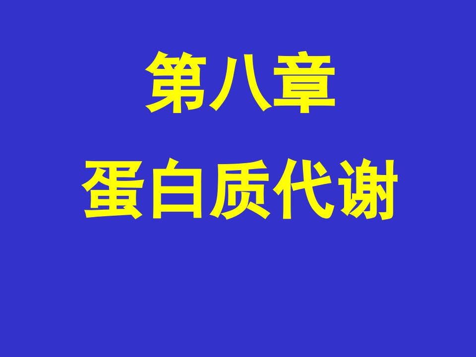 《蛋白质代谢32h》PPT课件