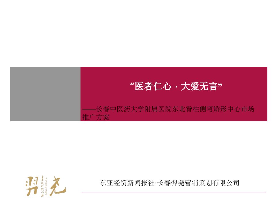 药大学附属医院东北脊柱侧弯矫形中心市场推广方案