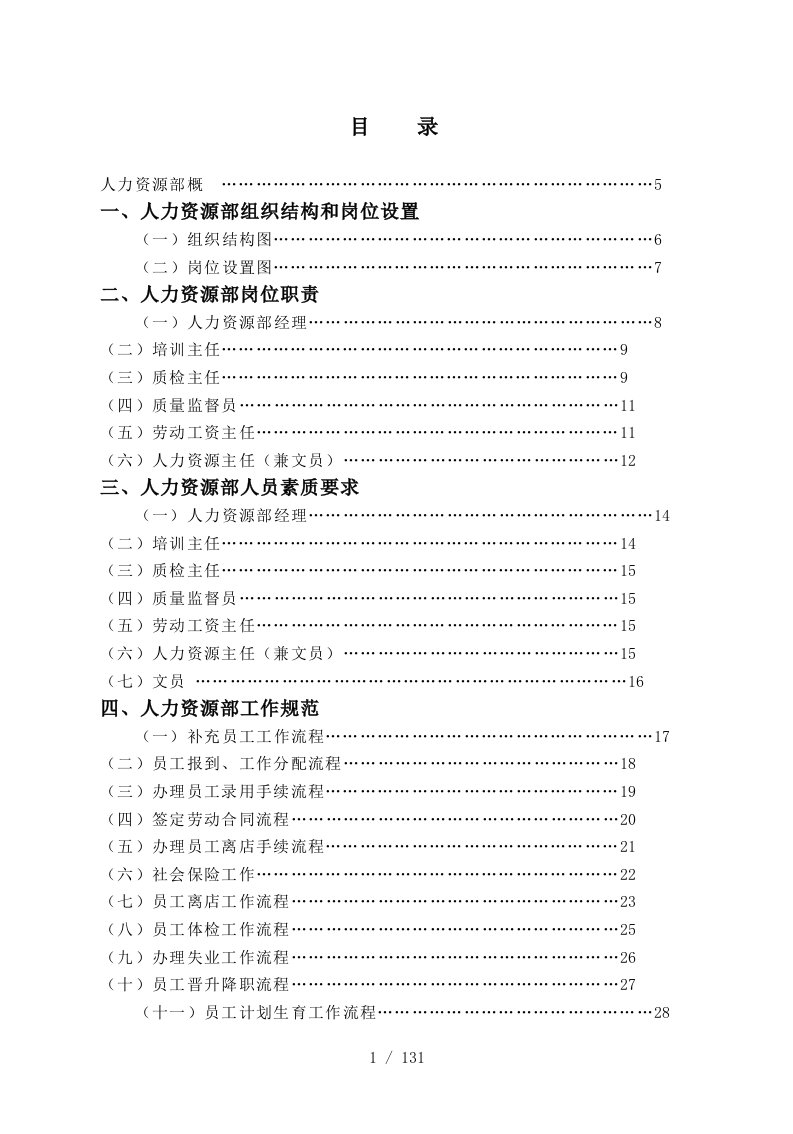 金海湾大酒店人力资源部概述