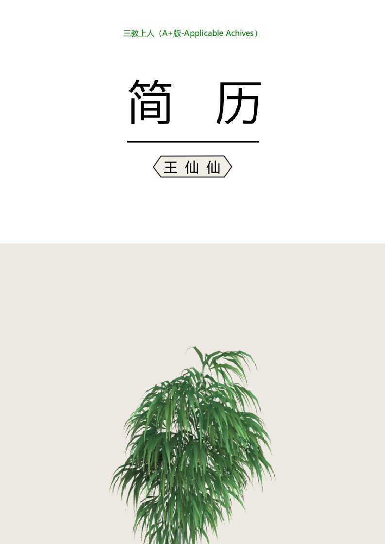 各类通用型精品简历模板示例-213