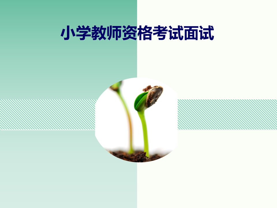 小学教师资格考试面试