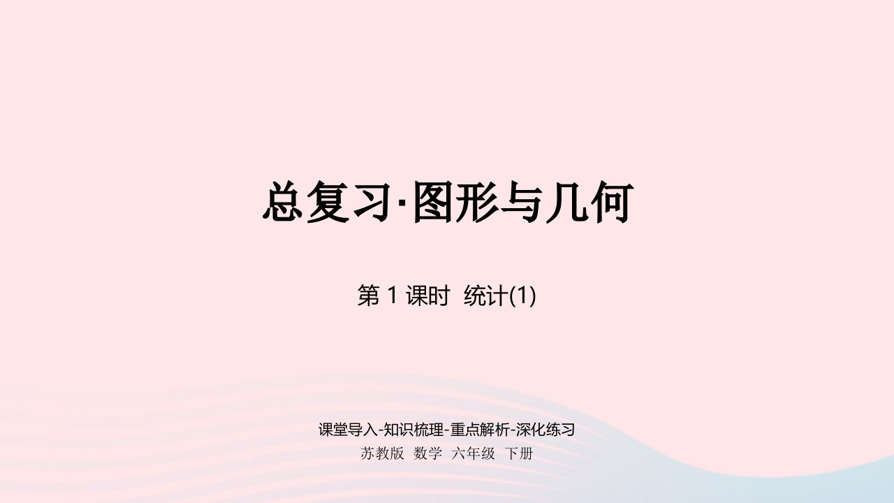 2023六年级数学下册七总复习3统计与可能性第1课时课件苏教版