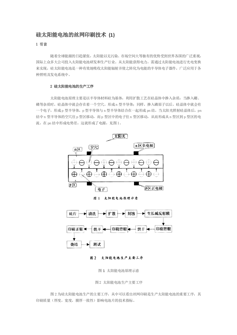 硅太阳能电池的丝网印刷技术21185