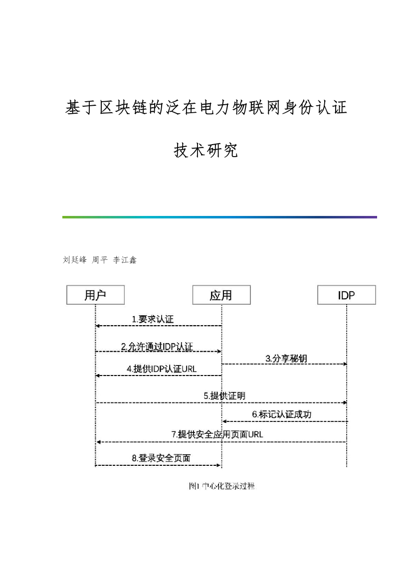 基于区块链的泛在电力物联网身份认证技术研究