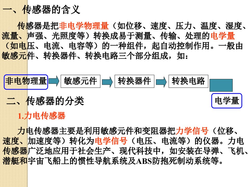 物理3.3传感器应用专题课件1粤教版选修32