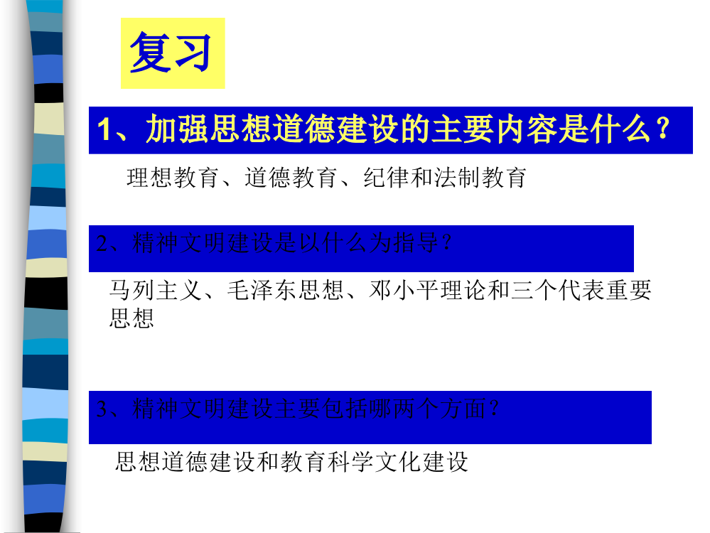 增强思惟品行培植的主要内容是什么