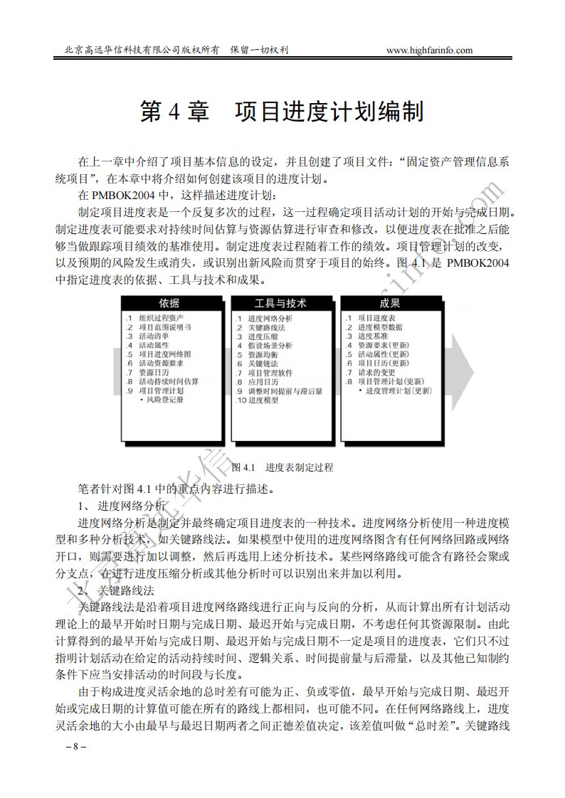 使用project编制进度计划教程大全