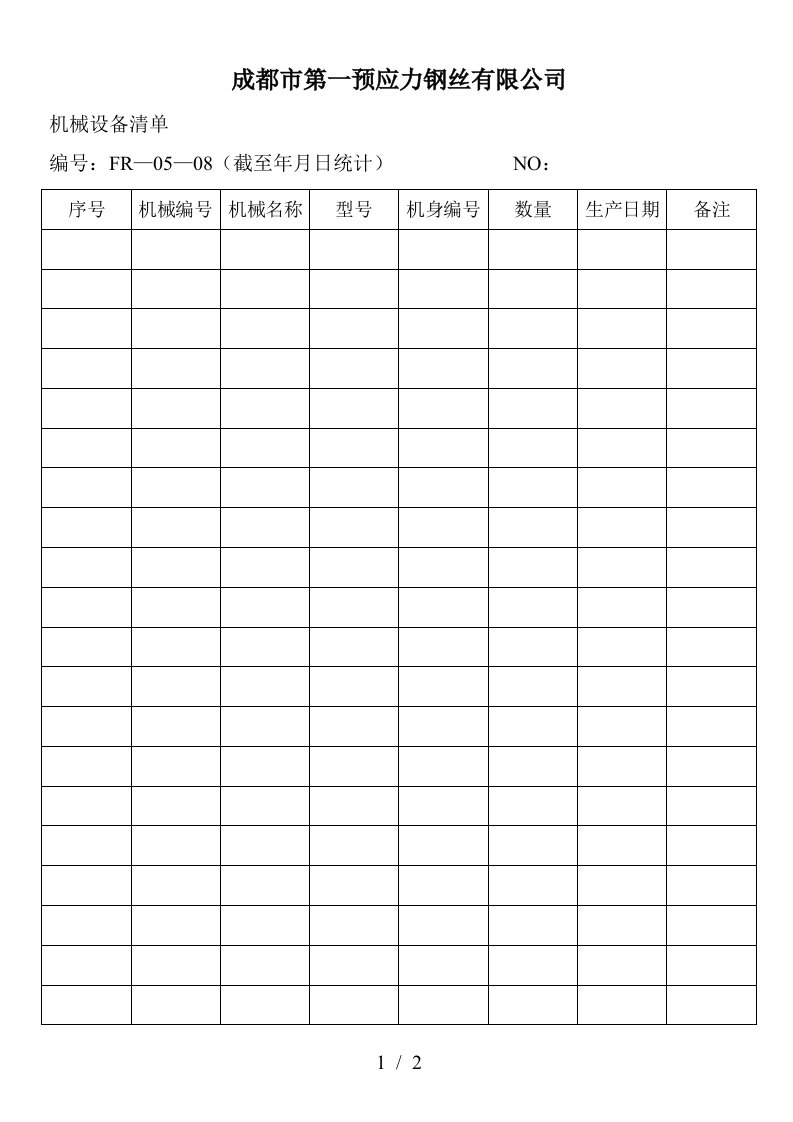 质量管理控制程序大全11