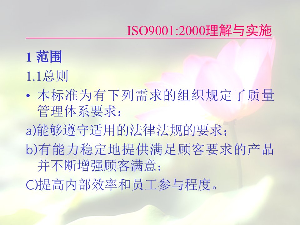 ISO9001-2000理解与实施1（PPT111）-ISO9000