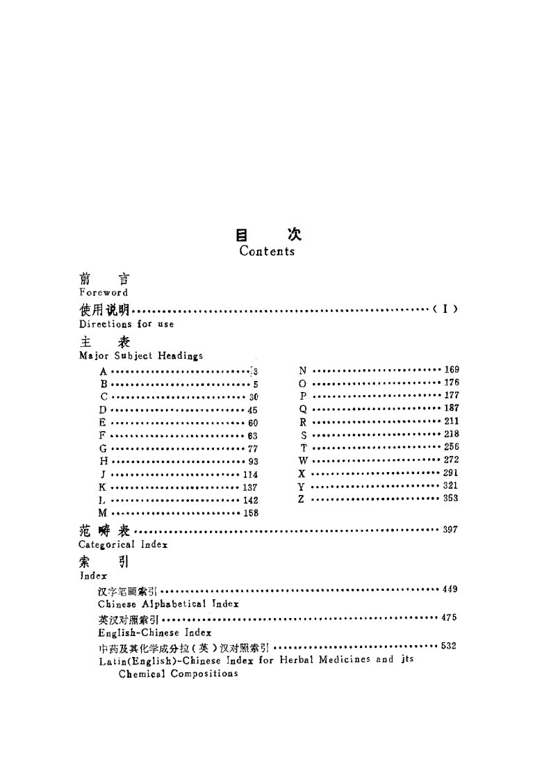 中医药主题词表