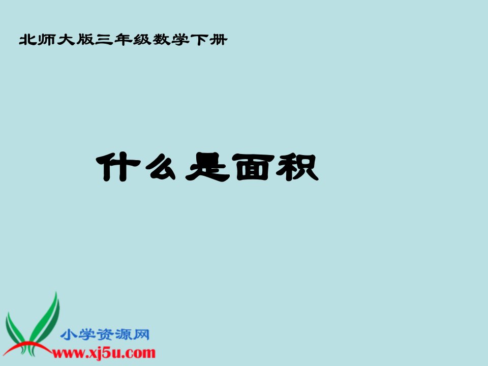 北师大版数学三年级下册《什么是面积》