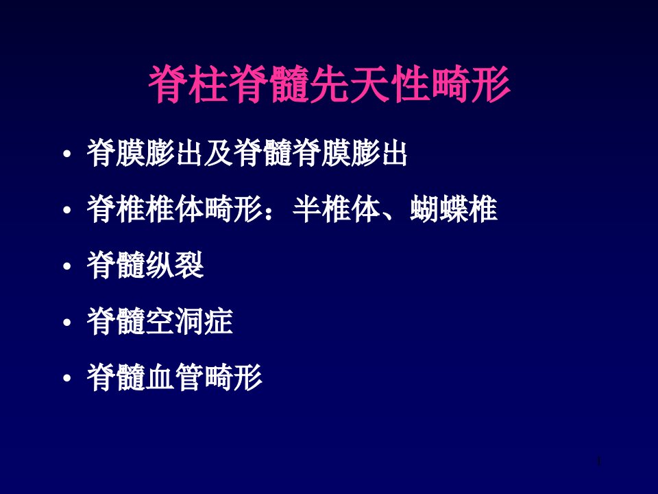 脊柱及脊髓病变的MRI表现PPT课件