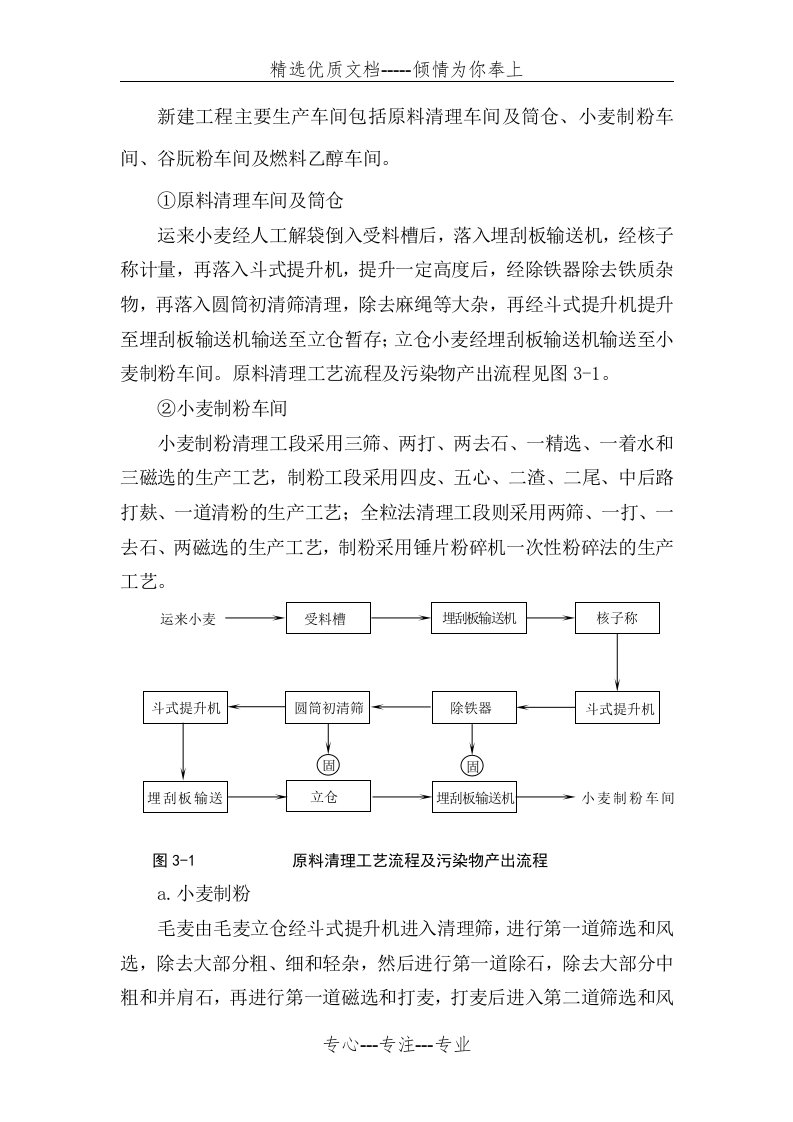 面粉厂生产工艺流程(共3页)