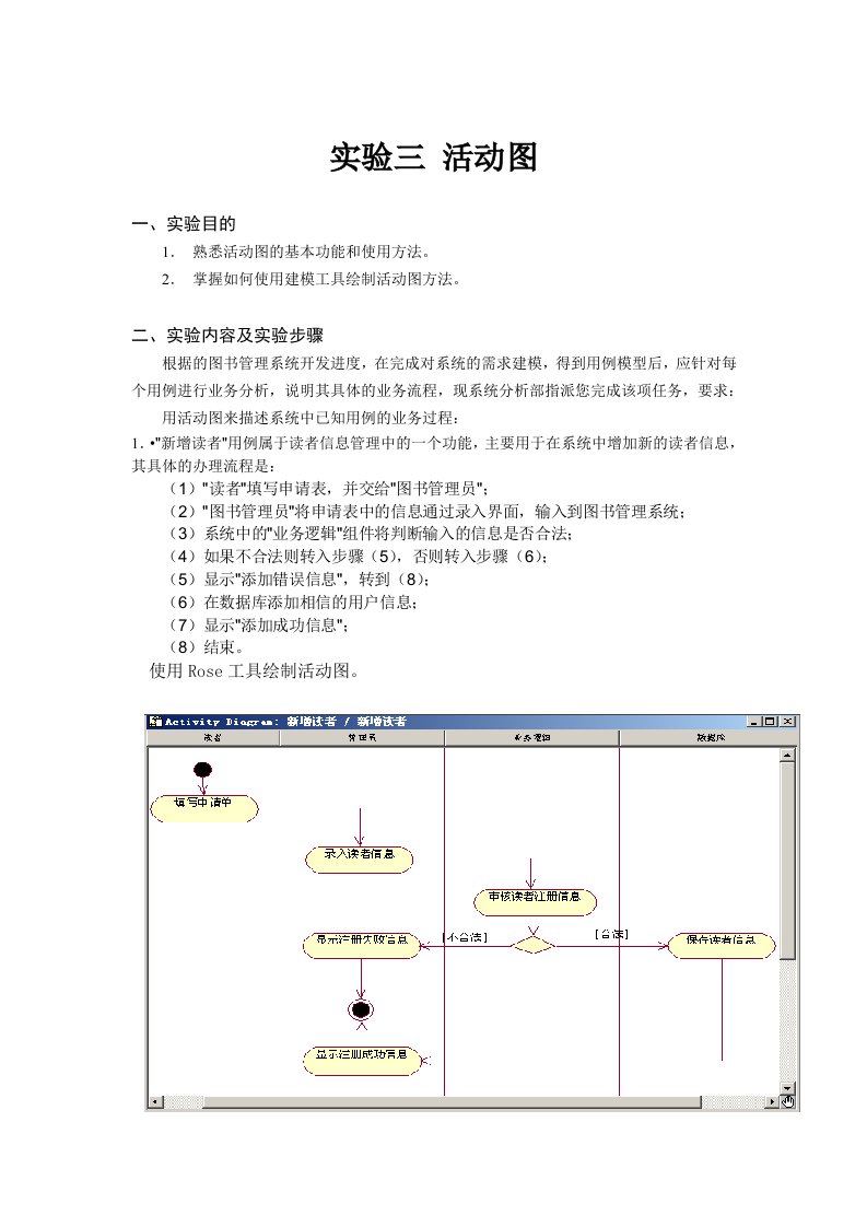 实验报告3-活动图