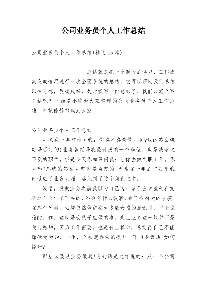 公司业务员个人工作总结_11