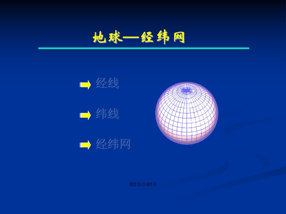 地球上的经纬网地球基础知识例题丰富张幻灯片